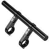 BRCOVAN Aluminum Alloy Handlebar Extender Extensions with 11.81'' Long Cross Bar with Double Clamp Mounting Base Fit 0.875'' / 1'' / 1.125'' / 1.26'' Handlebars for Bike Bicycle Motorcycle Scooter ATV