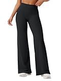 YEOREO Workout Leggings Womens No Front Seam Straight Leggings 31.5" High Waist Buttery Eddiy Gym Yoga Pants Black XS