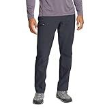 Eddie Bauer Men's Athletic Fit Fixed Waist Active Performance Rainier Pants, Storm, 34W x 32L