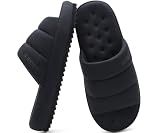KuaiLu Cushion Slippers For Men - Arch Support Indoor Outdoor House Shoes