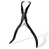EHDIS Hair Extension Pliers Stainless Steel Hair Extension Tools Microlink Bead Remover Pliers for Hair Extensions Removal Micro Ring Beads Opener (Type2)