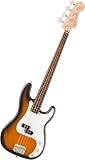 Fender Squier Debut Series Precision Bass Guitar, Beginner Guitar, with 2-Year Warranty, Includes Free Lessons, 2-Color Sunburst with Matte Finish