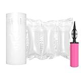 Hijelyn Air Pillows for Shipping with Pump Packaging Air Bags 400 Count Inflatable Shipping Supplies Box Filler Packing Materials Alternative to Packing Peanuts, Purse Stuffers for Shape 3.54" x 7.87"