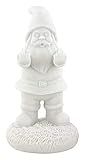 Gnometastic Gnude Gnomes - Unpainted Double Bird Garden Gnome Statue, 8.5in / DIY Paint Your Own Gnome - Funny Garden Gnomes to Paint for Adults, Outdoor or Indoor