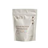 Clear Protein Powder with Electrolytes by Shed, 15g Whey Protein Isolate, Low Calorie and Lactose Free, Light and Clean Hydration Drink, Bloat-Free Post Workout Supplement, Variety Pack (15 Servings)