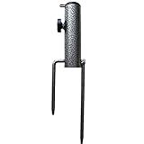 AMMSUN Adjustable Portable Umbrella Base, Upgraded Heavy Duty Metal Holder-Stand-Sand Grass Auger,for Flag, Umbrella, Fishing Rod, Outdoor Park Patio Beach Ground Ideal for Use in Soil, Grass