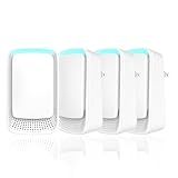 Plug-In Ion Air Purifier (4-Pack), Negative Ion Generator, Home Air Ionizer, Silent Filterless Portable Air Purifier, Odor, Pet Odor - White