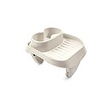Intex PureSpa Attachable Cup Holder for Spa Wall, Pool and Hot Tub Accessory for Drinks that Holds 2 Standard Sized Beverages, Tan