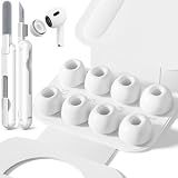 Inesore 4 Pairs Replacement Ear Tips for AirPods Pro 2nd/1st (White)