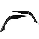 Aramox Gloss Black Front Bumper Wind Knife Fin Fog Light Eyebrow Cover for Class X253 C253 Line Aggressive Front End Styling