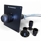 Zombiebox Universal Generator Exhaust Extension Silencer Kit with Insulated Through-Wall Mounting Plate - Includes 3 Adapters - Fits All portable Generators