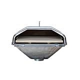 Green Mountain Grills Wood-Fired Steel Pizza Oven Attachment Accessory for Daniel Boone/Jim Bowie Model Grills with Square Pizza Stone, Silver