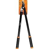 Fiskars 28" Loppers for Tree Trimming, Heavy Duty, Rust-Resistant Sharp Bypass Steel Blade Loppers, Branch Cutter up to 1.5" Diameter Cut Capacity, Shock-Absorbing Handle, Garden Tools