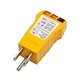 Outlet Tester with Electrical Receptacle Test,Socket Tester for North American Outlets (Yellow)