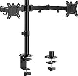 ErGear Dual Monitor Stand, Heavy Duty Adjustable Monitor Desk Mount for 2 Screens up to 32 Inches, Fully Adjustable Height, Tilt, Swivel, Rotate, Supports 17.6 lbs per Monitor Arm, Easy Installation