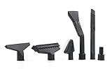 WORKSHOP Wet/Dry Vacs Vacuum Accessories WS17854A Homeowner DIY Kit for Wet Dry Vacuum Cleaners, 1-1/4-inch and 1-7/8-inch Shop Vacuum Attachments with 1-7/8-inch Hose Adapter, for General Cleaning