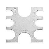 VIDABTE 23080 PEX Crimp Tool Go/No-Go Gauge, 3/8 Inch Plumbing Fittings for SharkBite, Pex Go No Go Gauge Crimper Crimping Crimp Tool