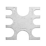 VIDABTE 23080 PEX Crimp Tool Go/No-Go Gauge, 3/8 Inch Plumbing Fittings for SharkBite, Pex Go No Go Gauge Crimper Crimping Crimp Tool