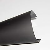 Rear Projection Screen Material Self - Adhesive Holographic Rear Projection Glass Film for Office Conference Presentation, Black, A4 Sample, 8.3"x11.7"