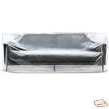 Plastic Furniture Covers for Moving - Heavy-Duty Couch Cover for Sofa, Waterproof & Dustproof Clear Moving Bags for Renovation, Wrap or Storage - Extra Large Bag Open Size 96 x 42 x 62 Inch
