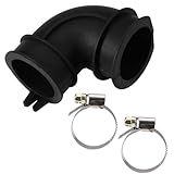 WD24X33918 Dishwasher Elbow Hose and 2 Clamps Kit, Dishwasher Circulation Sump Pump Hose Replacement Parts Accessories for Repair Maintenance