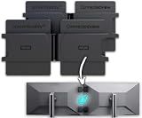 screenbuddy Monitor Connector – Set of 2 Magnetic Clips for Dual & Multi Monitor Alignment, Computer and Gaming Equipment, Made in Germany