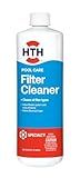 HTH 67227 Swimming Pool Care Filter Cleaner, Quickly and Effectively Cleans and Prolongs Life of Pool Filter, Improves Filtration Efficiency, Compatible with All Filter Types, 32oz