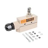 Awoco Heavy Duty Commercial Door Micro Switch with Parallel Roller Plunger for Sliding Doors/Windows for Air Curtains, 250V 20A IP 65 Limit Switch Type NO and Type NC (TZ-6002-20A)