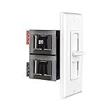 OSD Audio 300W in Wall Volume Control Impedance Matching for Home Speakers, Slider White VMS300