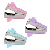 3 Pack Staple Remover Stapler Puller Remover Stapler Remover Tool for Home Office School Office Staple Removers Staple Removal Set Pinch Jaw Style Staple Remover Tool (Pink Purple Green)