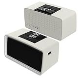 Healvaluefit Simple Music Player for Elderly, Easy Audiobook Player with 32GB TF Card & Card Reader for Dementia, Alzheimers, Visually Impaired, Low Vision Patients, Wired - GrayishWhite