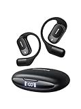Eonini 2025 Open Ear Earbuds Wireless Bluetooth Headphones, Earhook Sports Earphones with Mic, 40Hrs Playtime, Smart Digital Display, IPX5 Waterproof for Running, Gym, Cycling(Black)