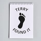 Wood Handle Footprint Finder Geocache Stamp - Geocache Kits, Ideal for Teachers and Educators to Enhance Geography and Science Lessons - Size 3/4" - Use with Stamp Pad for Fun Learning Activities