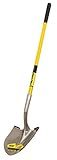 Truper 31198 Tru Pro Round Point Shovel, Fiberglass Handle, 10-Inch Grip, 48-Inch