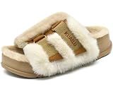 KuaiLu Womens Slippers Orthotic Arch Support Sandals For Plantar Fasciitis