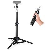 NEEWER Webcam Stand Tripod for Desk, Mini Desktop Tripod with Cell Holder Compatible with Logitech Anker Emeet Webcam Ring Light for Video Recording Live Streaming Zoom Call, ST45B