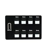 Nano SIM Card Holder Case, Slim SIM Organizer for 8 Nano SIM Cards, Soft Flexible Storage, Ultra Thin Travel SIM Card Case (Black)