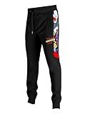 SCREENSHOT-P11062 Mens Hip Hop Premium Slim Fit Urban Fleece Pants - Activewear Pop Art Side Stripe Street Fashion Sweatpants-Black-Medium
