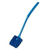 SLSON Aquarium Algae Scraper Double Sided Sponge Brush Cleaner Long Handle Fish Tank Scrubber for Glass Aquariums and Home Kitchen,15.4 inches (1)