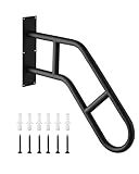 Stairs Handrails for Outdoor Steps ,Stair Railing Indoor 1-3 Step,Porch Railing & Deck Hand Rail Wall Mount Stair Hand Grab Bars, U-Shaped Providing Support and preventing Slips and Falls.