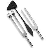 SURGICAL ONLINE Set of 3 Pcs Aluminum Sensory Tuning Forks C 128 512 + Taylor Percussion Hammer Mallet, Superior Diagnostic Kit