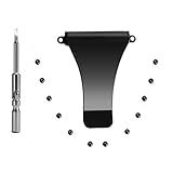 UpLook Wallet Replacement Screws Screwdriver Metal Clip for RFID Metal Wallet Repair Kit (Black - Basic Set)