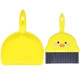 Mini Dustpan and Brush Set, Cage Cleaner for Guinea Pigs, Hedgehogs, Hamsters, Chinchillas, Rabbits, Cats, Reptiles and Other Small Animals, Cleaning Tool for Animal Waste