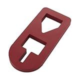 HNeekyr T-Post Puller Plate Tool Heavy Duty Farm Garden Equipment Use Different Gauges of Chains S Hooks Jacks Tractor Buckets from Ground with Red Coating