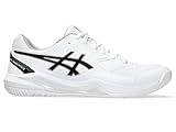 ASICS Men's Gel-Dedicate 8 Tennis Shoes, 10, White/Black