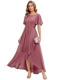 Ever-Pretty Women's Chiffon Maxi Wedding Guest Dresses Semi Formal Dress
