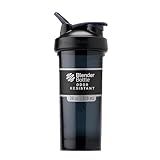 BlenderBottle Shaker Bottle Pro Series Perfect for Protein Shakes and Pre Workout, 28-Ounce, Black
