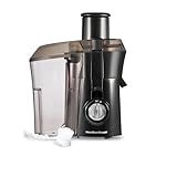 Hamilton Beach Juicer Machine, Big Mouth 3” Feed Chute for Whole Fruits and Vegetables, Easy to Clean, Centrifugal Extractor, Vegetable & Fruit Juicer, BPA Free, 800W Motor, Black