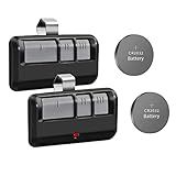2 Replacement Garage Door Opener Remote,Compatible with Liftmaster Chamberlain Sears Craftsman Garage Door Opener Remote,Extra Battery,1993 to Present