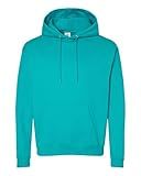 Hanes Mens Ecosmart Hooded Sweatshirt, XL, Athletic Teal